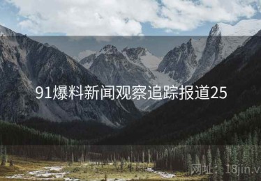 91爆料新闻观察追踪报道25