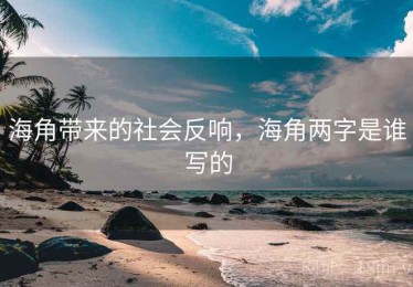 海角带来的社会反响，海角两字是谁写的