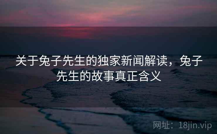 关于兔子先生的独家新闻解读，兔子先生的故事真正含义