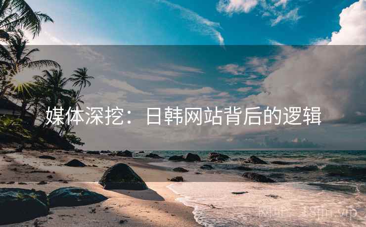 媒体深挖：日韩网站背后的逻辑